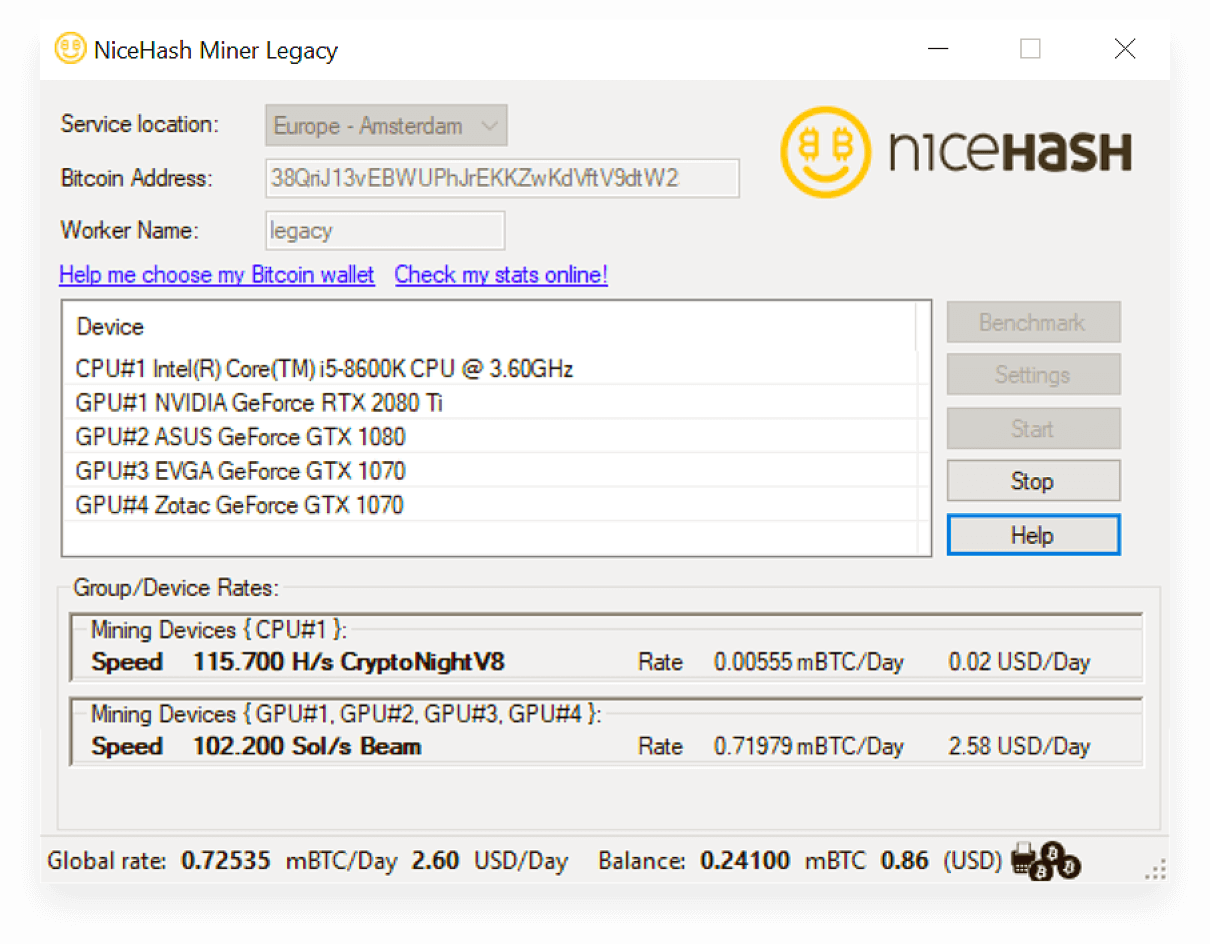 NICEHASH Miner Legacy. NICEHASH Mining. Тшсусфыр. Программа для майнинга.